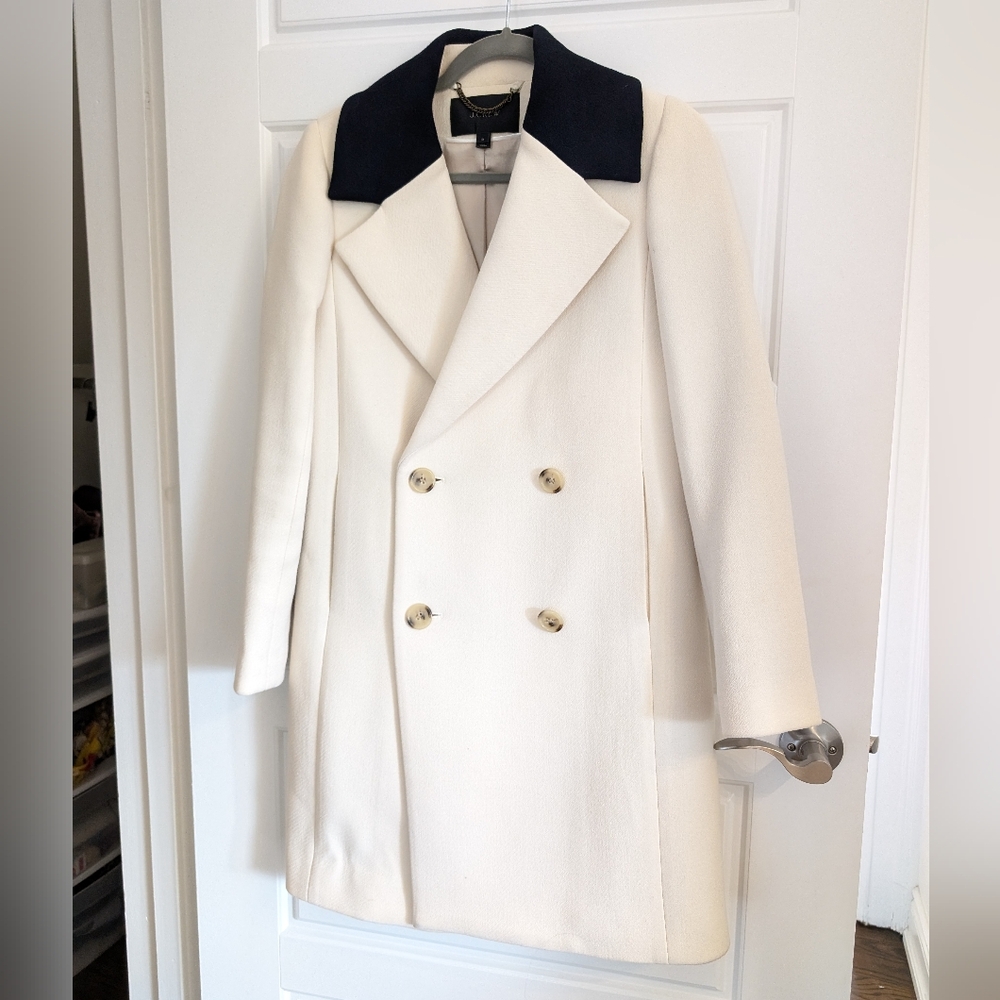 EUC J. Crew Double Breasted Coat in Italian Wool size 0